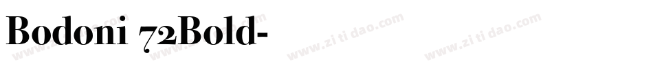 Bodoni 72Bold字体转换